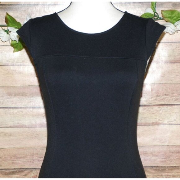 Kate Young Ladies Black Dress Size 2 Fit And Flare Back Zip Whimsy Goth - Picture 2 of 12